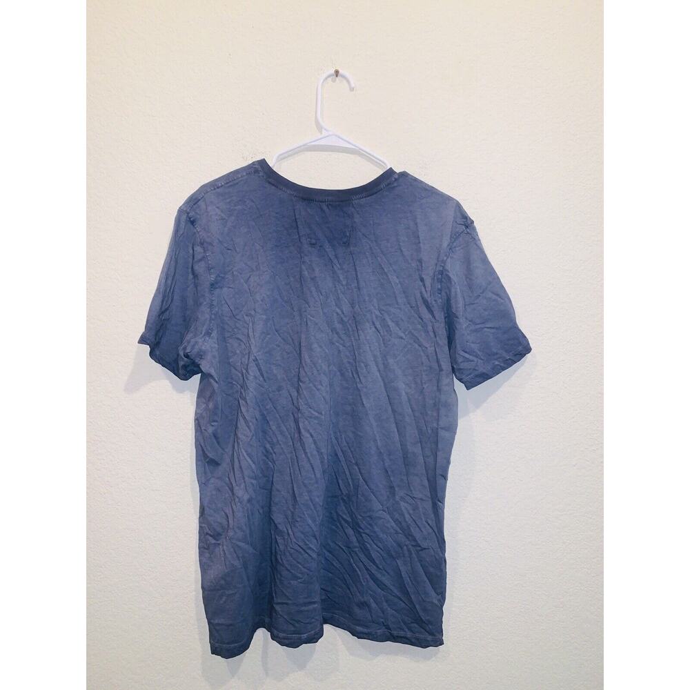 Daniel Buchler V Neck Blue Grey T Shirt Large